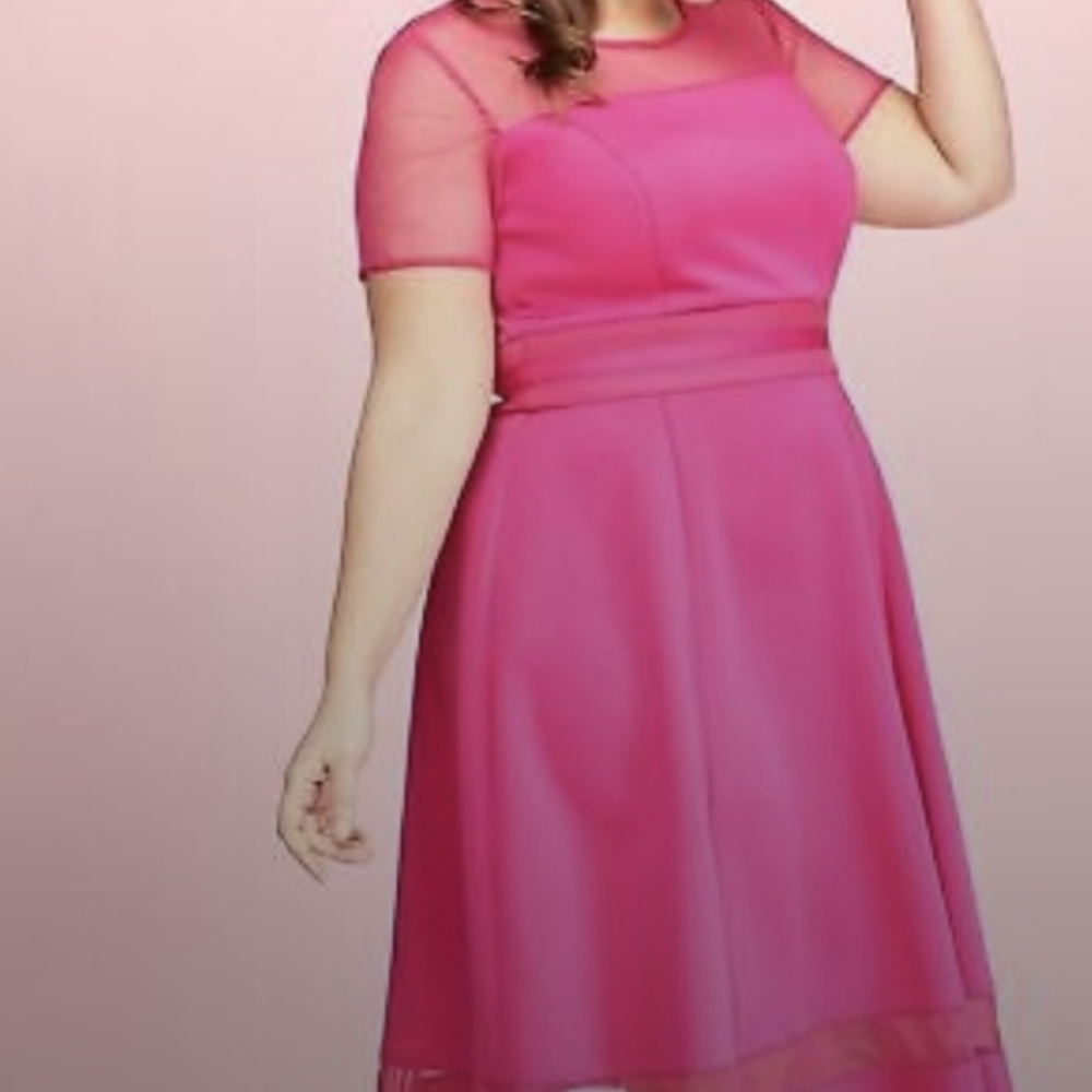 Lane Bryant scuba dress short sleeve